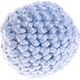 Häkelperlen, 18 mm : babyblau