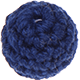 Häkelperlen, 18 mm : dunkelblau