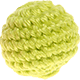 Häkelperlen, 18 mm : lemon