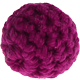 Häkelperlen, 18 mm : purpurlila