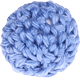 Häkelperlen, 18 mm : skyblau