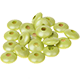 8 Linsenperlen, 10/5 mm : perlmutt - lemon