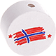 Motivperle – Flagge : Norwegen