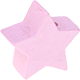 Motivperle – Stern : perlmutt - rosa
