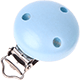 Clipse, unifarben – Ø 35 mm : perlmutt - babyblau