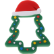Silikonowe gryzaczek – drzewko świąteczne : ciemnozielony
