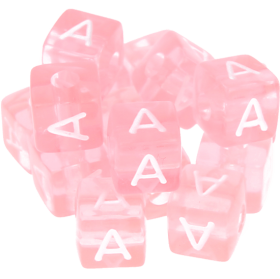 0,5 kg – 580 rosa Kunststoff-Buchstabenwürfel A