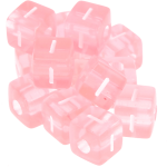 0,5kg – 580 Dados rosa de plástico com a letra I