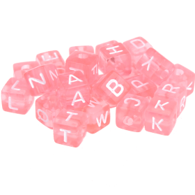 0,5 kg – 580 rosa Kunststoff-Buchstabenwürfel