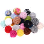 Crochet beads, 23 mm