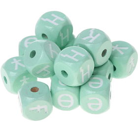 Mintgröna präglade bokstavstärningar 10 mm – kazakiska