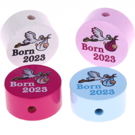 motif bead – "born 2023"