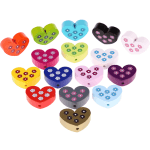 motif bead – heart with flowers