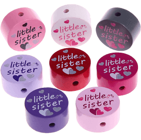 Perles avec motif « little sister »