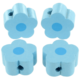 Motivperle – Mini-Blume, babyblau – Abverkauf