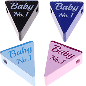 motif bead – pennant "Baby No.1"