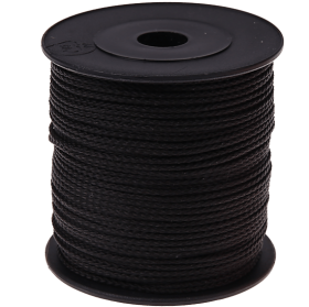100 m PP-Polyester-Kordel – 1,5 mm, schwarz