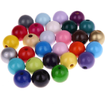 15 round beads, 18 mm