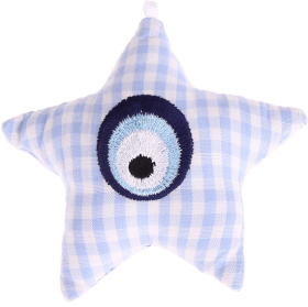 Stoffstern – hellblau, Auge von Nazar