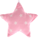 textile star – baby pink, stars