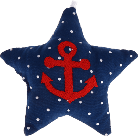 Stoffen ster donkerblauw anker