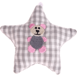 textile star – grey, bear