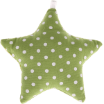 Stellina in tessuto a pois – Verde chiaro