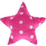 textile star – pink, dotted