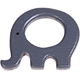bite pendants – elephant, coloured : grey