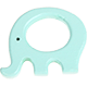 bite pendants – elephant, coloured : mint