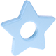 Bijtaanhangers ster : babyblauw