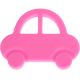 Reboques mordida de silicone – carro : bebê rosa