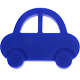 Silikon-Beißanhänger – Auto : dunkelblau