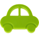 Silikon-Beißanhänger – Auto : gelbgrün