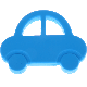 Silikon-Beißanhänger – Auto : skyblau