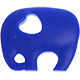 Silikon-Beißanhänger – Elefant : dunkelblau
