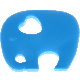 Silikon-Beißanhänger – Elefant : skyblau