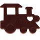 Silikon-Beißanhänger – Lokomotive : braun