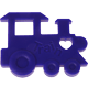 Silikon-Beißanhänger – Lokomotive : dunkelblau