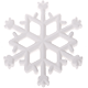 silicone bite pendant – snowflake : white