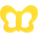 Mordedor colgante de silicona – Mariposa : amarillo