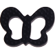 Silikonové kousátko ve tvaru motýl : černá