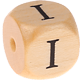 embossed letter cubes, 12 mm : I