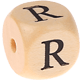 Кубики c рельефными буквами 12 мм : R