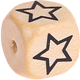 Ražené kostky s písmenky 12 mm : Hvězda