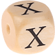 Cubos com letras em relevo, de 12 mm : X