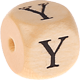 embossed letter cubes, 12 mm : Y