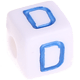Coloré cubes de lettres en plastique – au choix : D