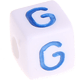 Разноцветные пластмассовые кубики с буквами по выбору : G