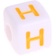 Coloré cubes de lettres en plastique – au choix : H
